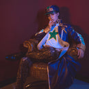 Purple Pants Coat Outfits For Adult Men Halloween Carnival Suit Cosplay Costume