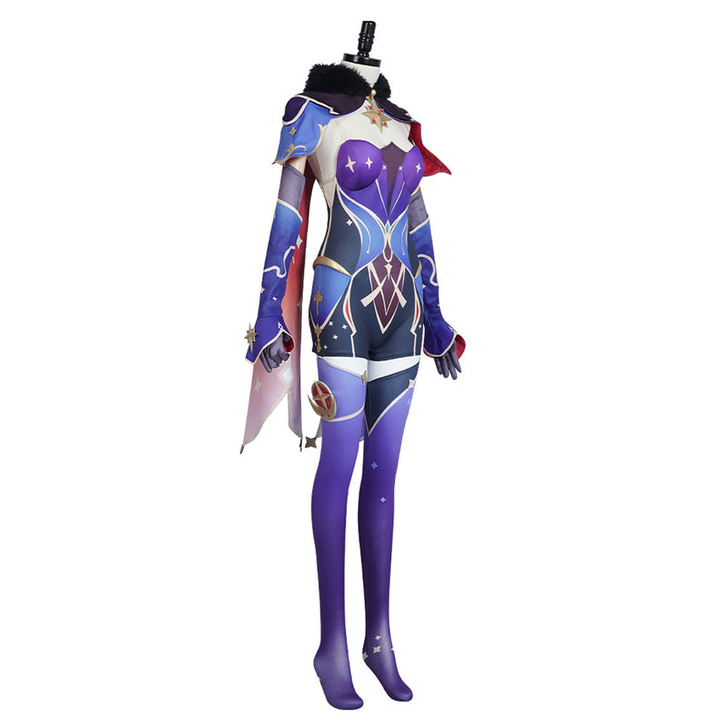 Genshin Impact Mona Cosplay Costume Dress Outfits Halloween Carnival Suit