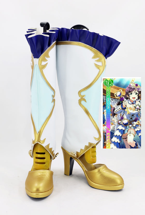 LoveLive! Nozomi Tojo Birthstone Boots Cosplay Shoes