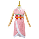 Kids Children Kamado Nezuko Uniform Outfit Cosplay Costume