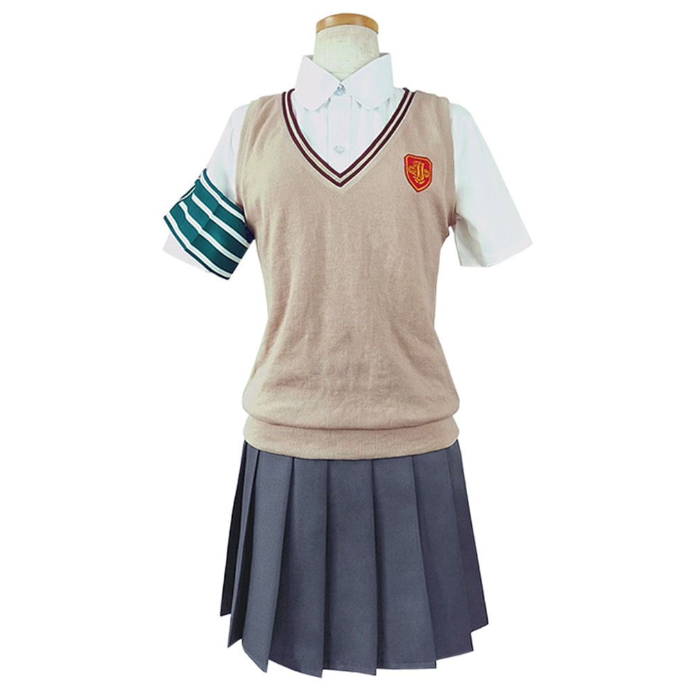 A Certain Scientific Railgun Misaka Mikoto/Shirai Kuroko School Uniform Top  Skirt Outfit Halloween Carnival Costume Cosplay Costume