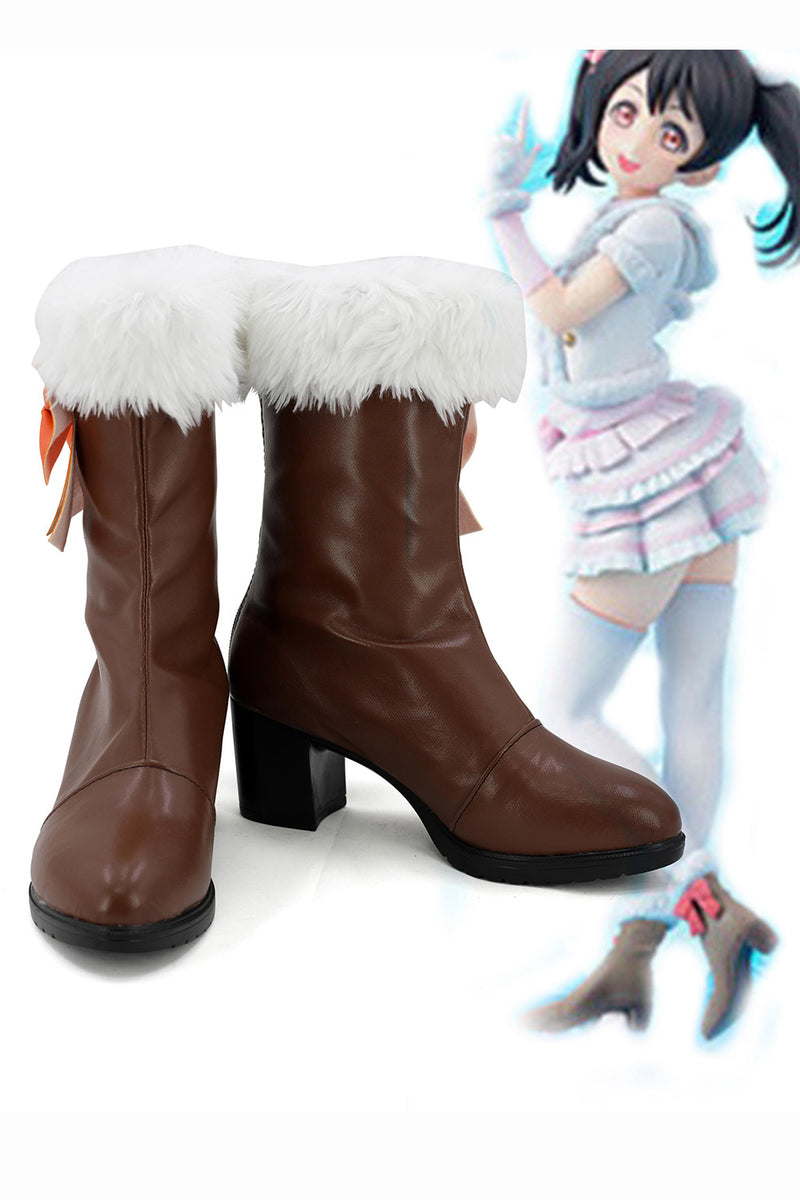 Love Live! School idol project Season 2 Snow-Halation Nico Yazawa Boots Cosplay Shoes