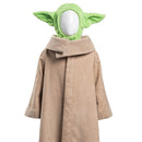 Baby Yoda Robe Hat Outfits Halloween Carnival Suit Cosplay Costume For Kids