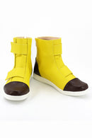 Yellow Leather Boots Cosplay Shoes