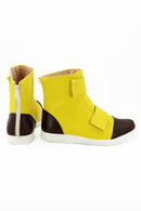 Yellow Leather Boots Cosplay Shoes
