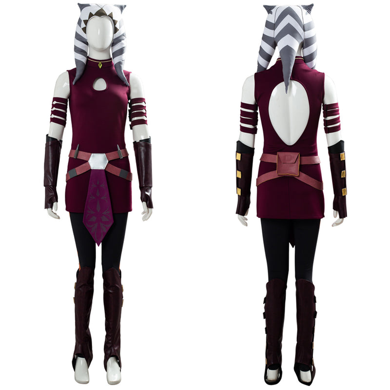 SW: The Clone Wars Ahsoka Tano Halloween Carnival Suit Cosplay Costume