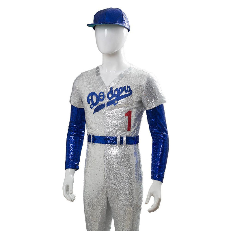 Rocketman Elton John Dodgers Baseball Uniform Cosplay Costume Hallowee –  Coshduk