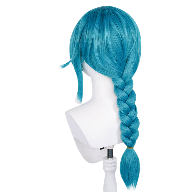 League of Legends LoL Jinx Heat Resistant Synthetic Hair Carnival Halloween Party Props Cosplay Wig