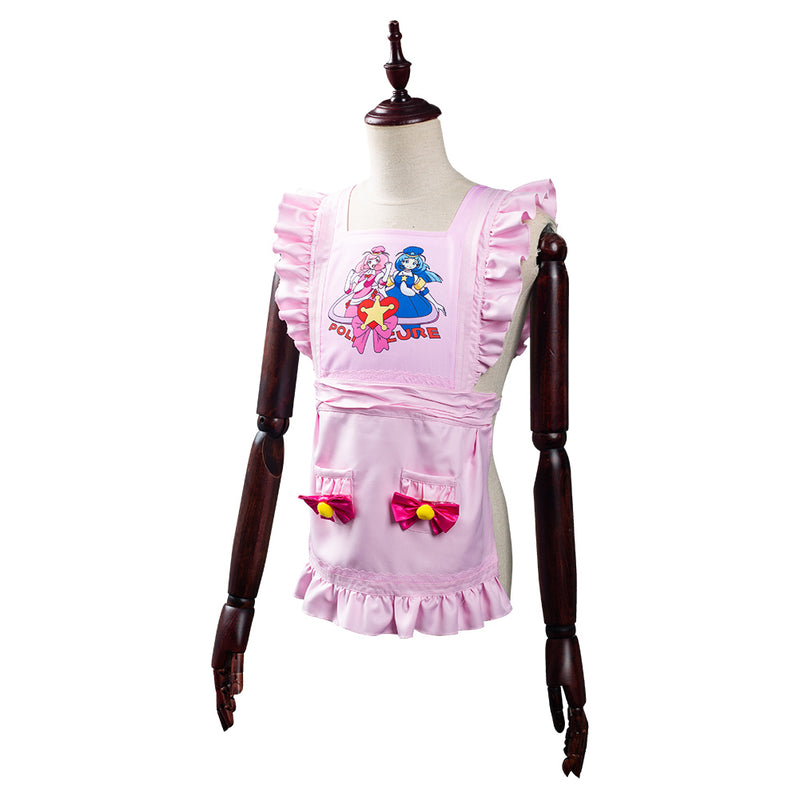 The Way Of the Household Husband Tatsu Pink Apron Halloween Carnival Suit Cosplay Costume