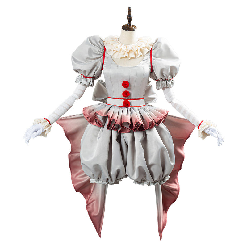 Women It Pennywise Horror Pennywise The Clown Costume Bishoujo Ver. Cosplay Costume