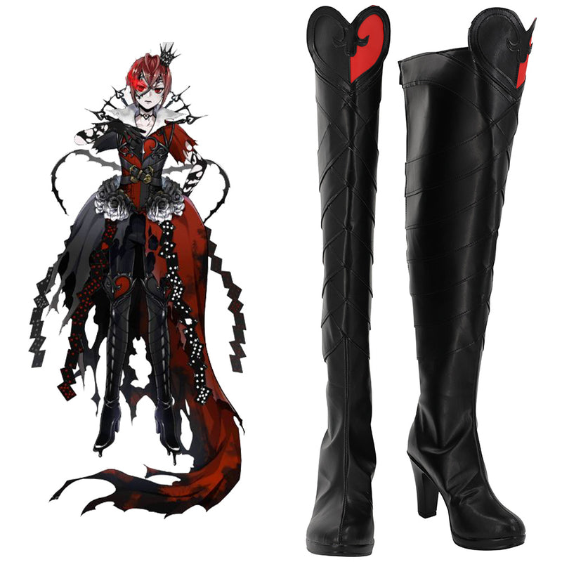 Disney Twisted-Wonderland riddle Cosplay Shoes Boots Halloween Costumes Accessory Custom Made