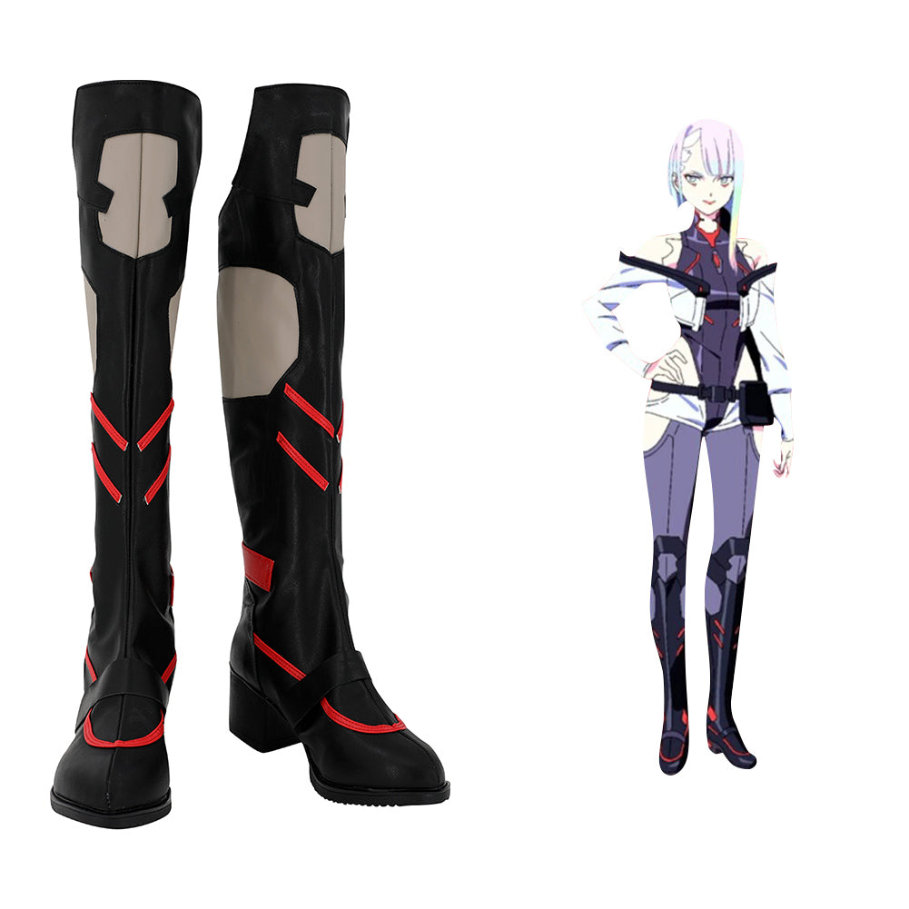 Parrucca Lucy Di Cyberpunk: Edgerunners - Capelli Lunghi Colorati Con Frangia Per Cosplay