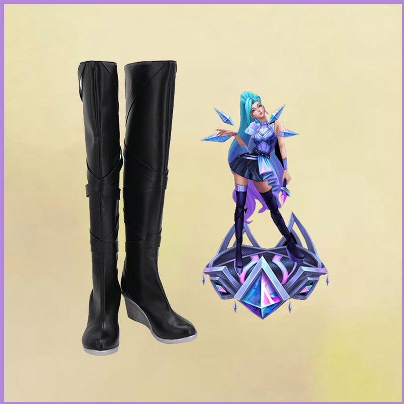 League of Legends LOL KDA Groups Seraphine Boots Halloween Costumes Accessory Cosplay Shoes