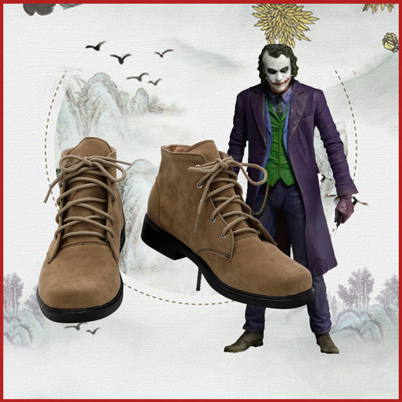 Custom Made The Dark Knight - Joker Cosplay Shoes Boots Halloween Costumes Accessory