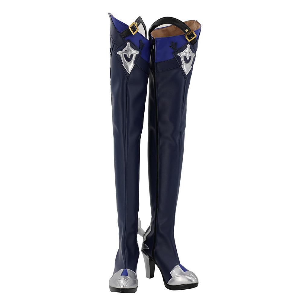 Eula Boot Example Genshin Impact Eula Lawrence Cosplay Shoes Boots Halloween Costumes ...