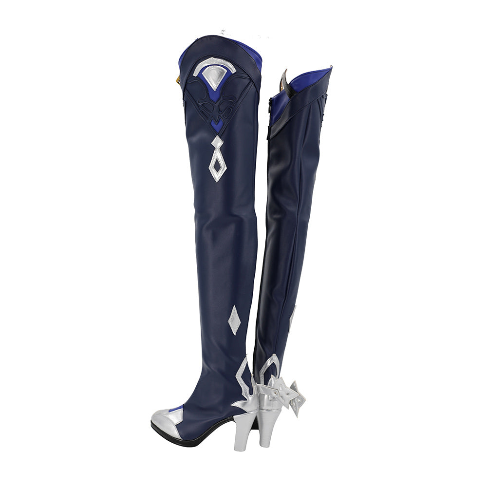 Genshin Impact Eula Lawrence Cosplay Shoes Boots Halloween Costumes ...