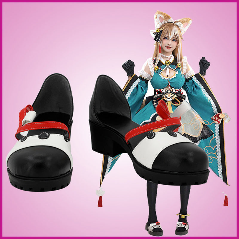 Genshin Impact Ms Hina Cosplay Shoes Boots Halloween Costumes Accessory Custom Made