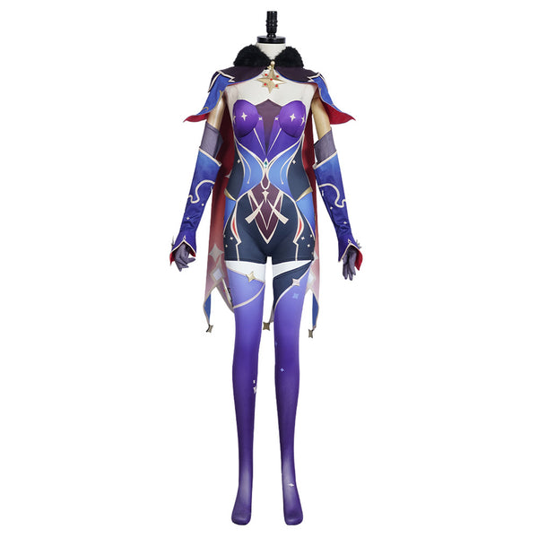 Genshin Impact Mona Cosplay Costume Dress Outfits Halloween Carnival Suit