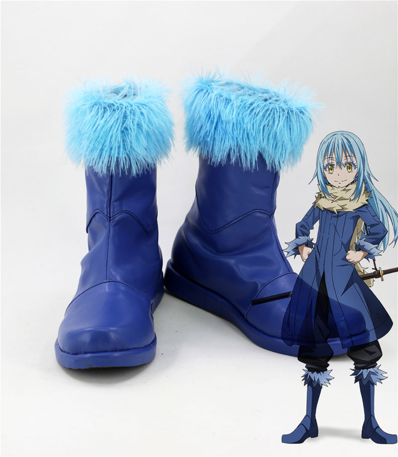 Anime Rimuru Blue Shoes Cosplay Shoes Boots