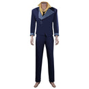 Men Cowboy Blue Outfits Halloween Carnival Suit Cosplay Costume
