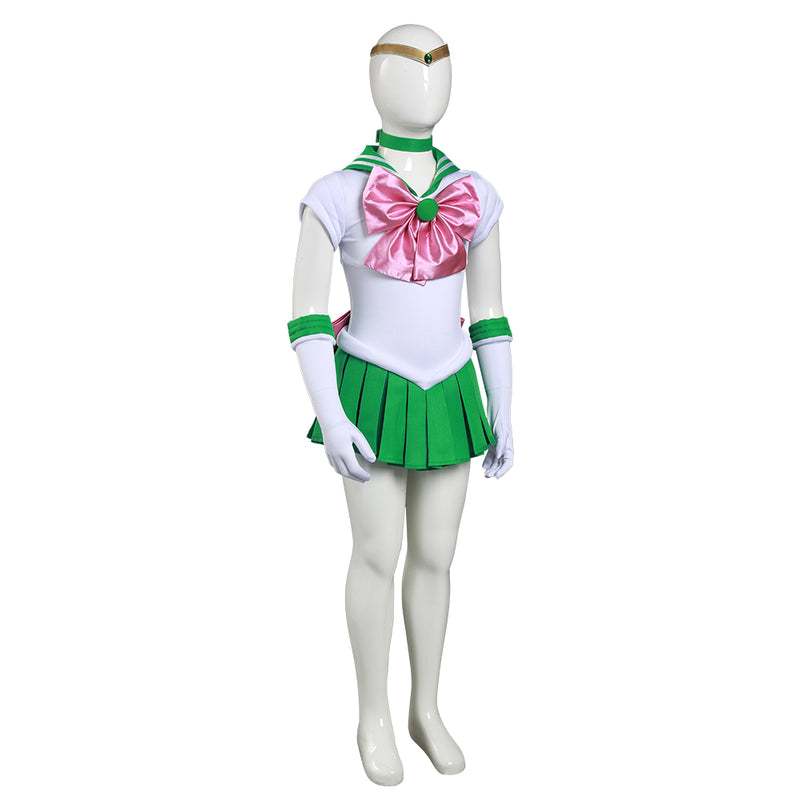 Sailor Moon Kino Makoto Kids Children Girls Dress Outfits Halloween Carnival Suit Cosplay Costume