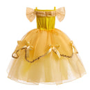Beauty and the Beast Belle Kids Girls Outfits Halloween Carnival Cosplay Costume