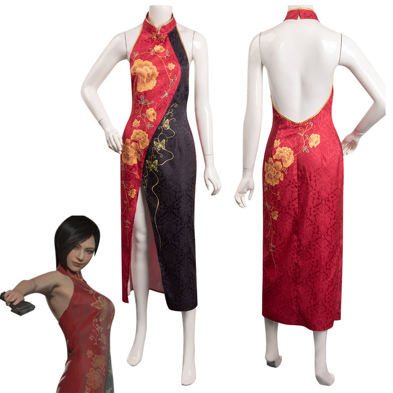 Resident Evil 4 Remake Ada Wong Cosplay Costume Outfits Halloween Carnival Party Disguise Suit