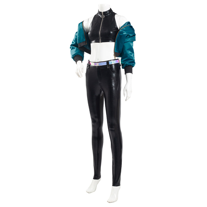League of Legends LOL KDA Kaisa K/DA Group Coat Pants Outfits Halloween Carnival Suit Cosplay Costume