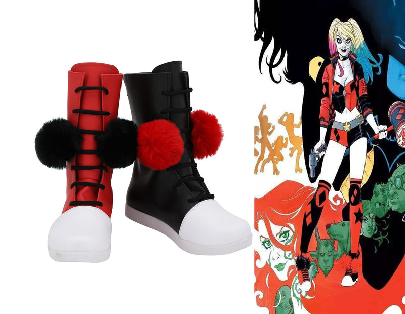 DC Comics Harley Quinn Cosplay Shoes