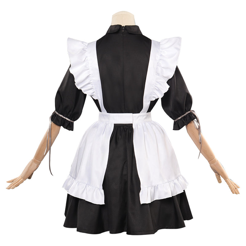 maid dress party city Awdenio Women's Dresses , French Maid Dress Pure Maid Uniform Suit Short Sleeve Neck Dress