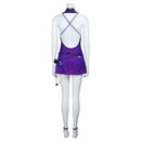 Final Fantasy VII Remake-Tifa Lockhart Halloween Deep V Backless Dress Cosplay Costume