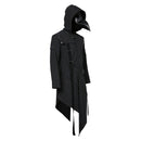Plague Doctor Men Steampunk Gothic Hooded Jacket Coats Halloween Carnival Suit Cosplay Costume