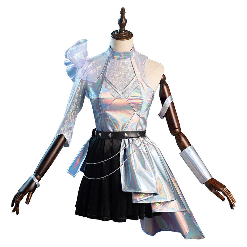 League of Legends LOL KDA Groups Seraphine Women Dress Outfits Halloween Carnival Suit Cosplay Costume