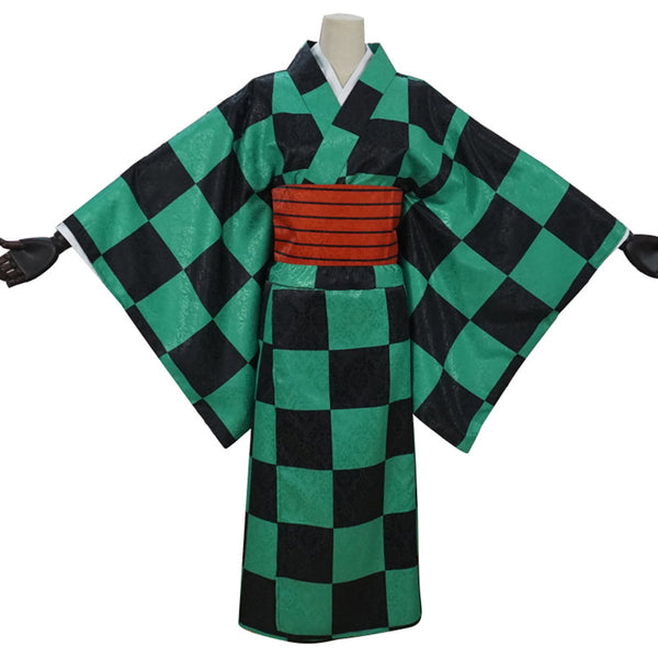 Kamado Tanjirou Women Kimono Outfits Halloween Carnival Costume Cosplay Costume