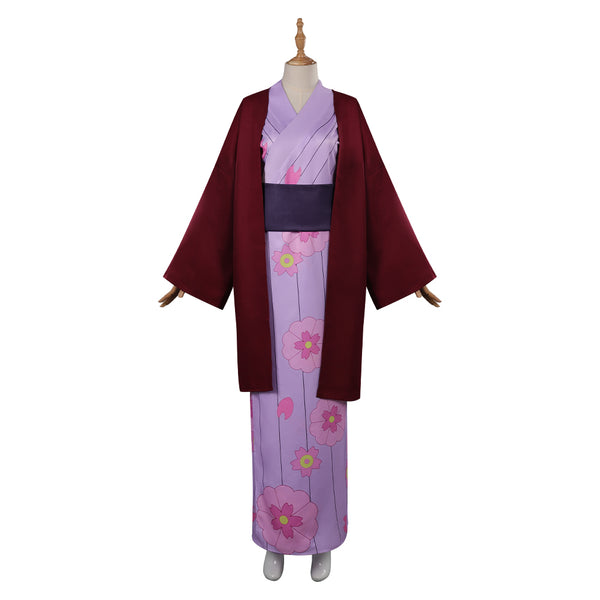 Kanroji Mitsuri Cosplay Costume Kimono Outfits Halloween Carnival Party Disguise Suit