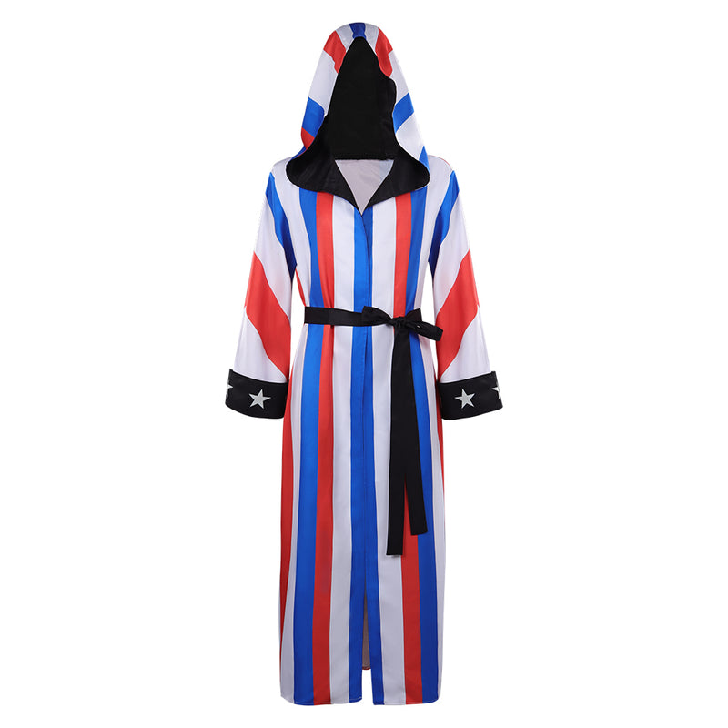 Creed Robe Adult Creed3 Adonis Creed Cosplay Costume Long Robe Belt Outfits Hallo