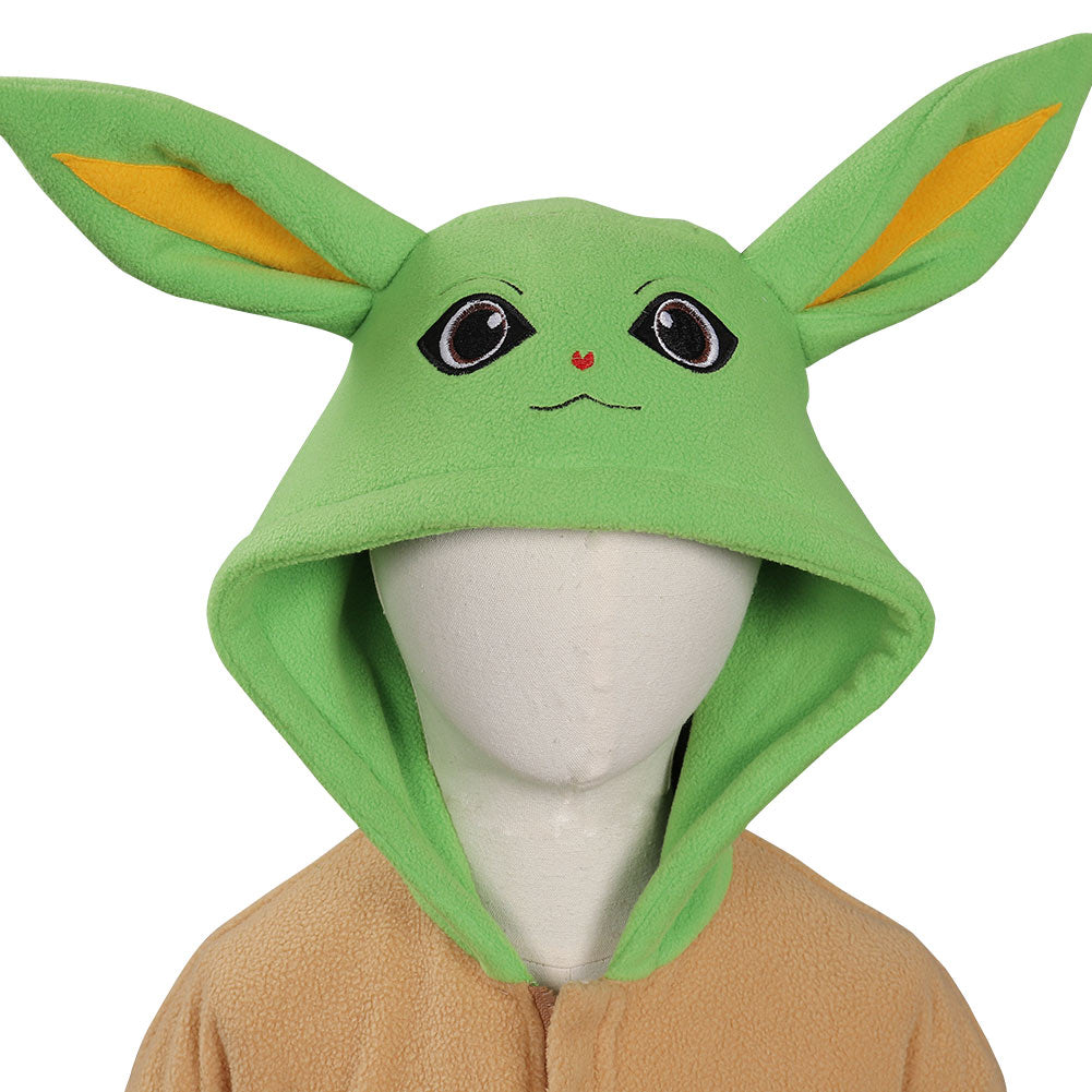 The Mando Baby Yoda Jumpsuit Sleepwear Cosplay Costume for Kids Childr