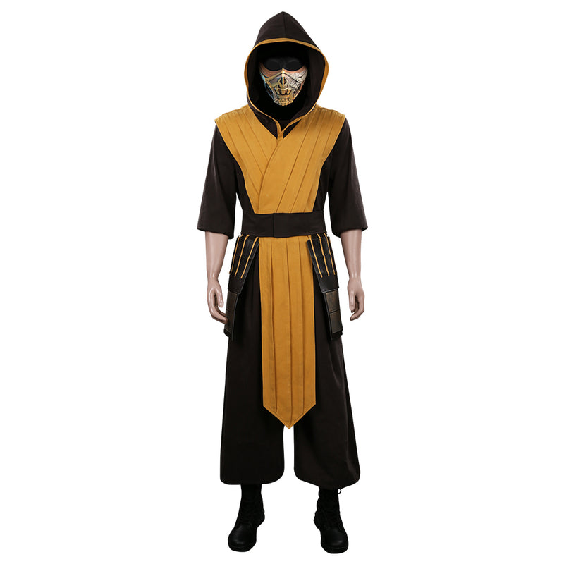 Mortal Kombat Hanzo Hasashi/Scorpion Outfits Halloween Carnival Suit Cosplay Costume