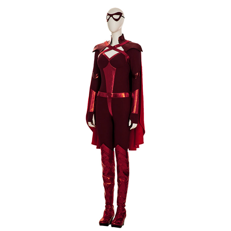 The Boys Crimson Countess Jumpsuit Outfits Halloween Carnival Suit Cosplay Costume