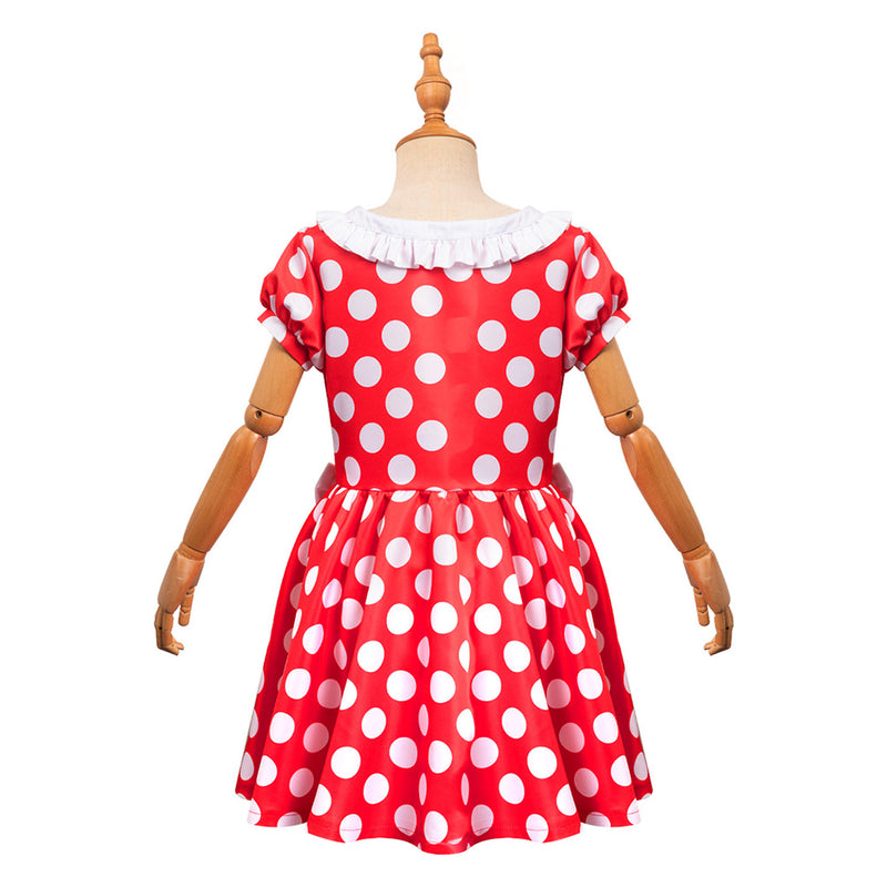 Polka Dots Kids Children Cosplay Costume Outfits Halloween Carnival Party Suit