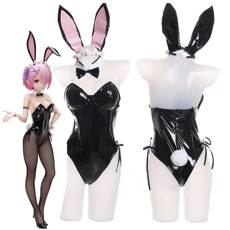 Anime Cosplay Rem Ram Bunny Girl Halloween Carnival Suit Cosplay Costume