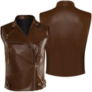 The Walking Dead: Dead City Maggie Greene Leather Vest Outfits Halloween Carnival Cosplay Costume