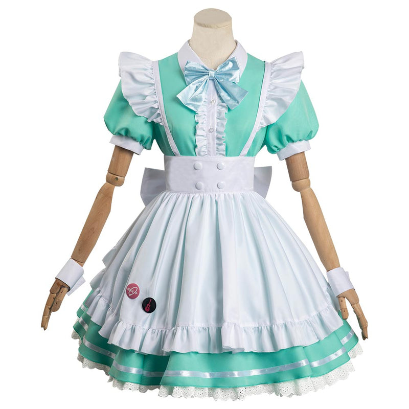 BOCCHI THE ROCK Gotou Hitori Maid Dress Outfits Halloween Carnival Cosplay Costume BOCCHI THE ROCK Gotou Hitori Maid Dress Outfits Halloween Carnival Cosplay Costume