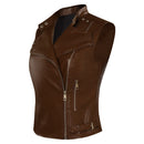 The Walking Dead: Dead City Maggie Greene Leather Vest Outfits Halloween Carnival Cosplay Costume
