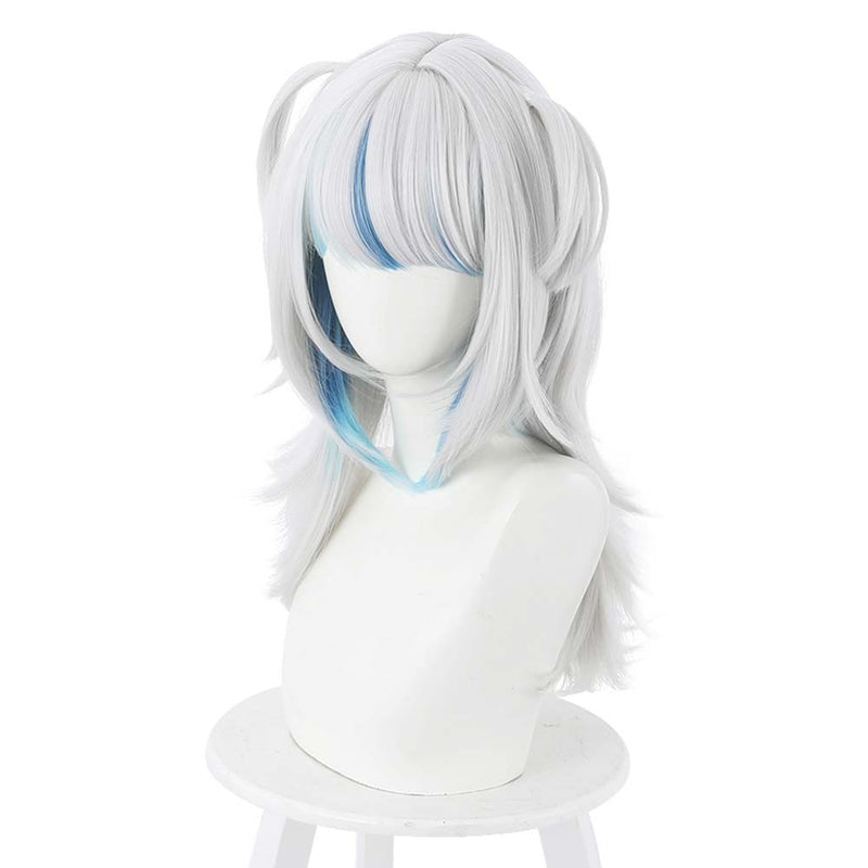 Hololive English VTuber Gawr Gura Heat Resistant Synthetic Hair Carnival Halloween Party Props Cosplay Wig