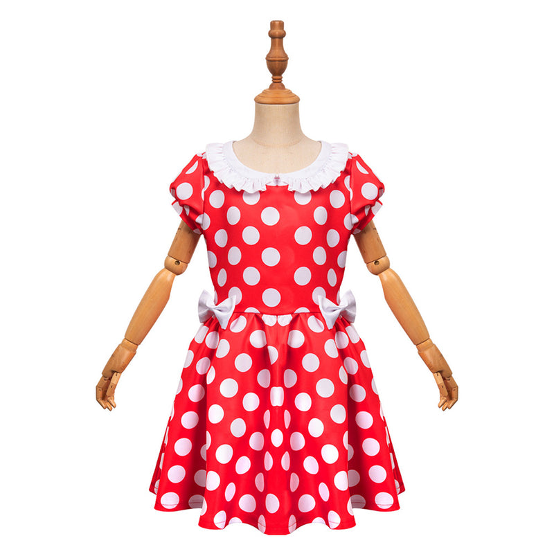 Polka Dots Kids Children Cosplay Costume Outfits Halloween Carnival Party Suit