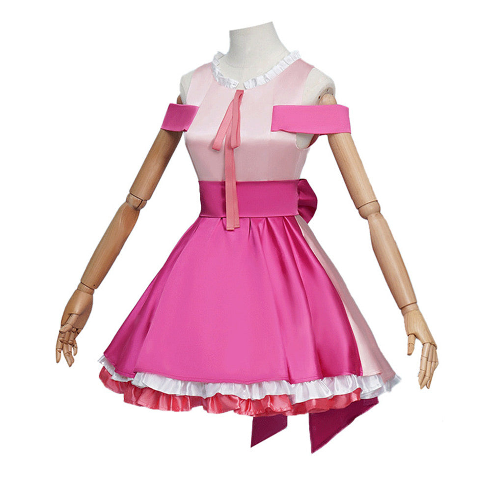 OSHI NO KO Hoshino Rubii Pink Dress Outfits Halloween Carnival Party C