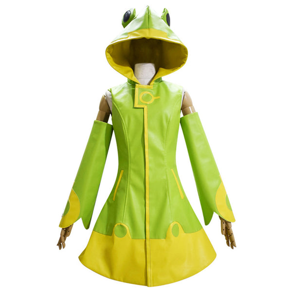 Card Captor Kinomoto Sakura Green Raincoat Halloween Carnival Party Suit Cosplay Costume