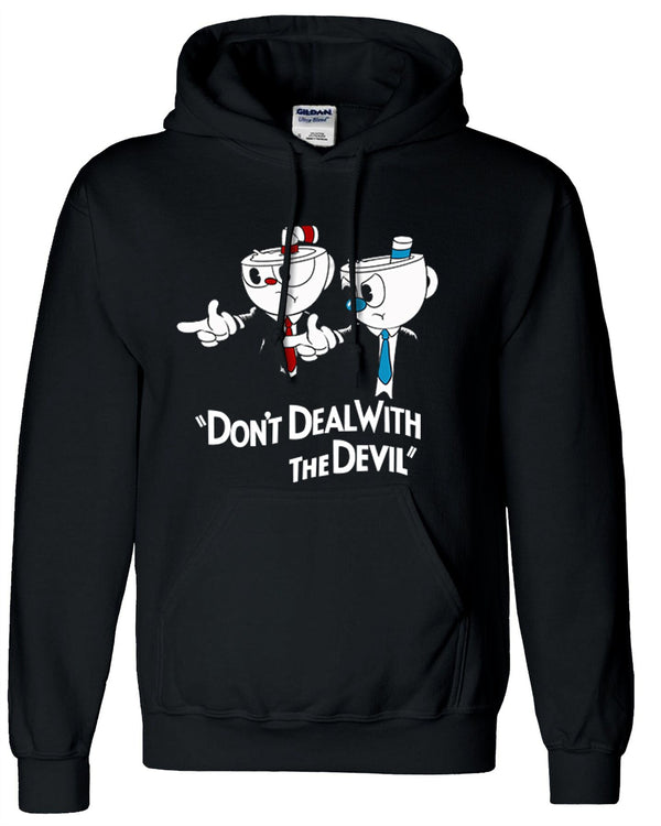 Cup Head Don't Deal with the Devil Hoodie Black Jacket  Coat