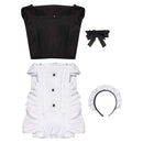 Maid Apron Dress Outfits Halloween Carnival Party Cosplay Costume